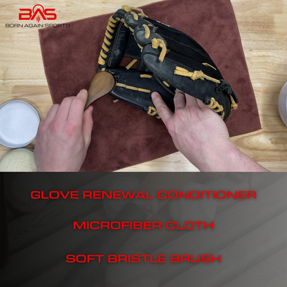 BORN AGAIN SPORTS Baseball & Softball Glove Renewal Conditioner Kit 4oz